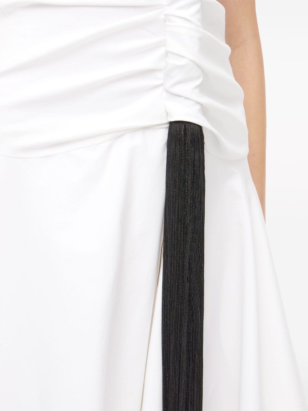 Ferragamo Midi-jurk met kwastje Wit