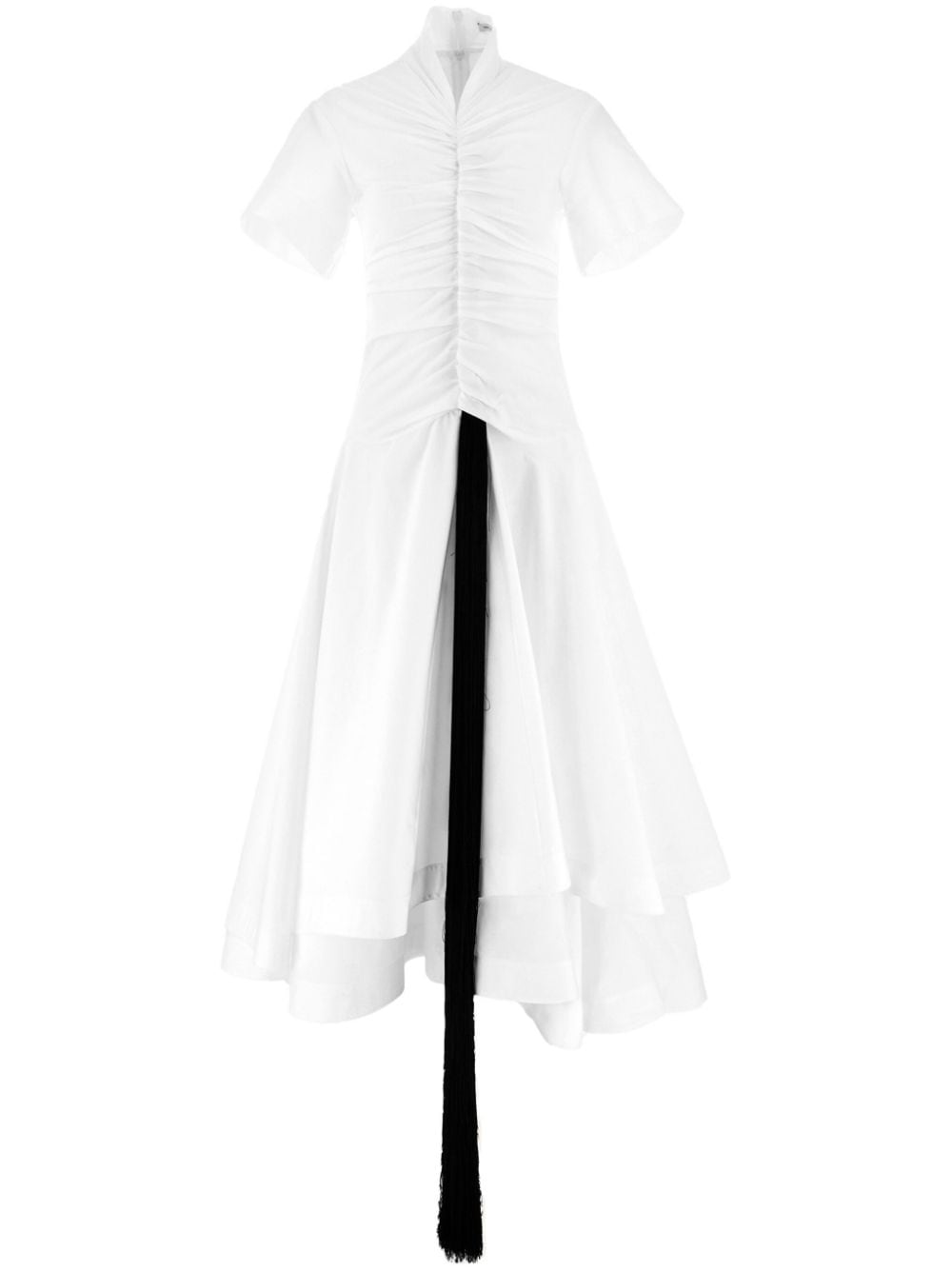 Ferragamo Midi-jurk met kwastje Wit