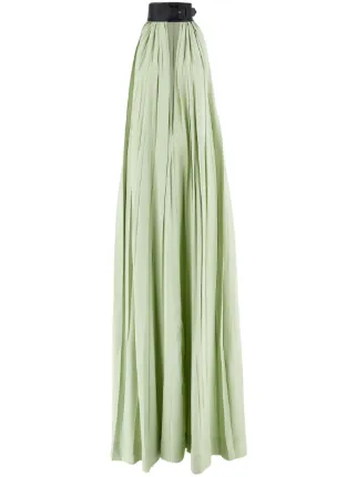 Ferragamo collar-detailed Maxi Dress | Green | FARFETCH