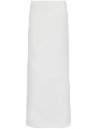 【関税&送料込】Ferragamo White Wrap Skirt In Cotton Blend Wrap skirt - Women | Ferragamo