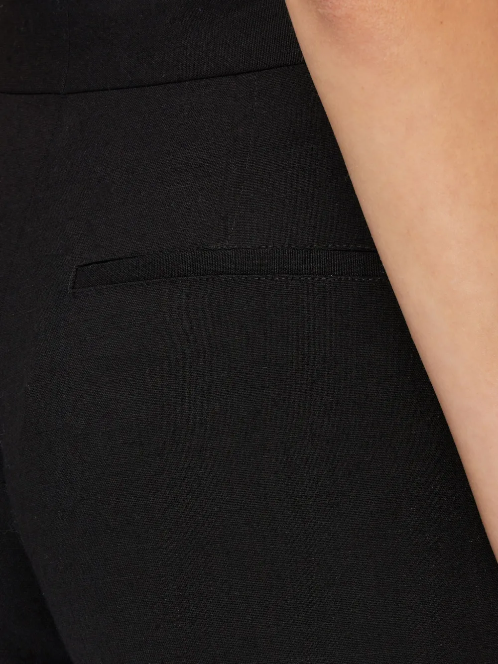 Ferragamo Flared Virgin Wool-blend Trousers In Black