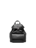 Furla logo-buckle leather backpack - Black