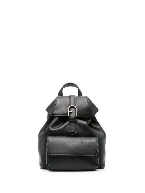 Sac à dos en cuir à boucle logo - Furla - Modalova