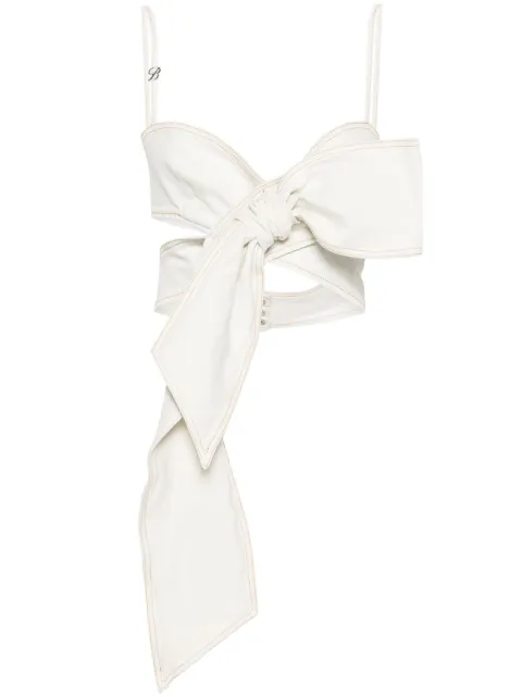 Blumarine débardeur à détails de nœud