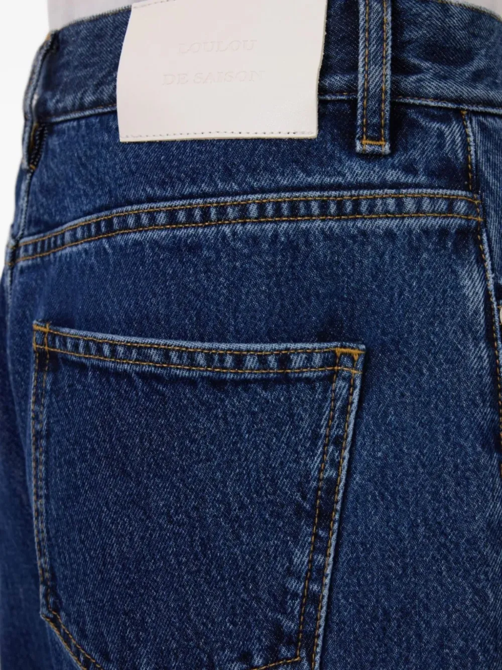 LouLou de Saison Samur ruimvallende low waist jeans Blauw