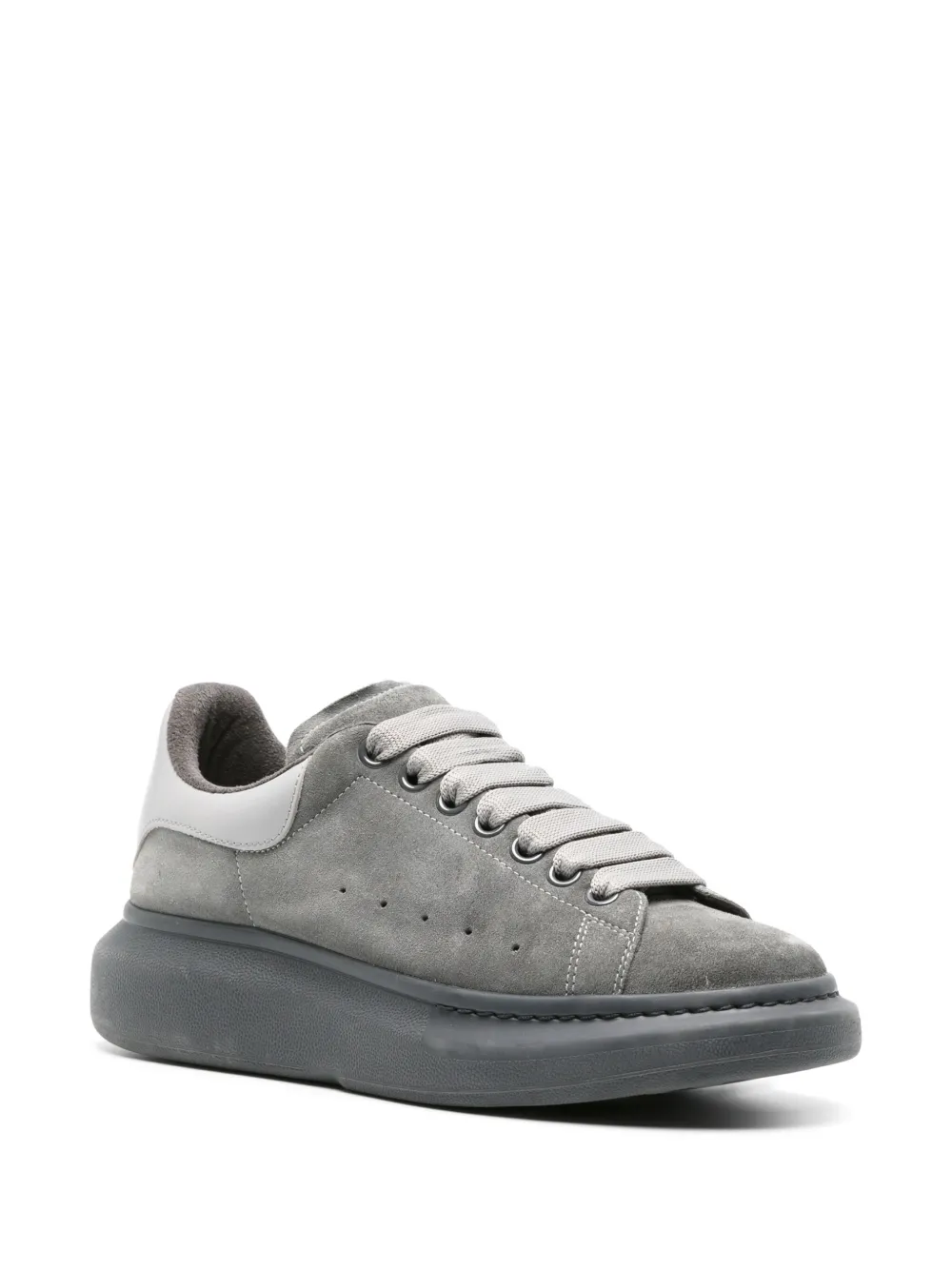 Alexander McQueen Pre-Owned Oversized suède sneakers - Grijs