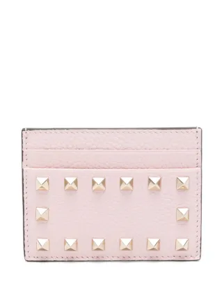 Valentino Garavani ロックスタッズ カードケース | ピンク | FARFETCH JP