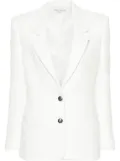 Alessandra Rich single-breasted bouclé blazer - White