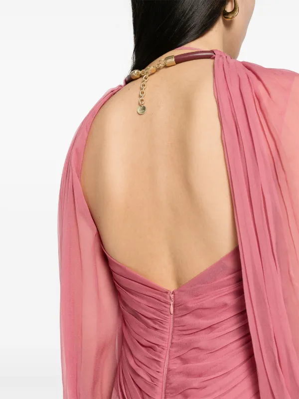 ワンピース A FERRETTI Women Dresses A0426 1618 0178 Pink Long dress in mikado Cocktail | Alberta Ferretti