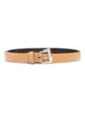 Alberta Ferretti thin leather belt - Neutrals