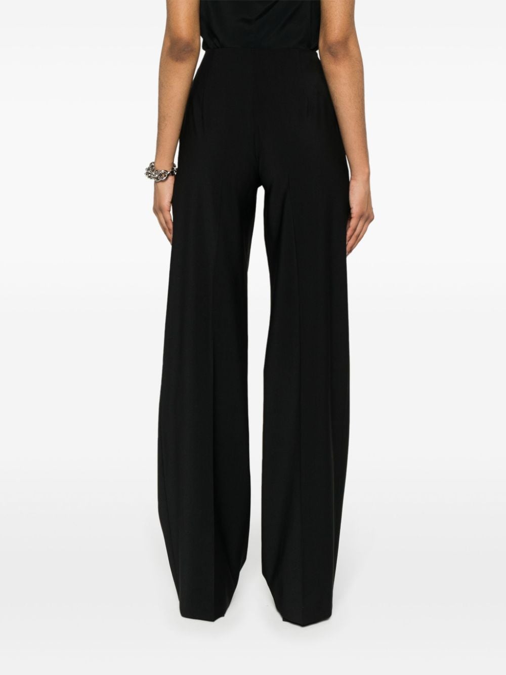 Shop Alberta Ferretti High-waist Tailored Trousers In Black