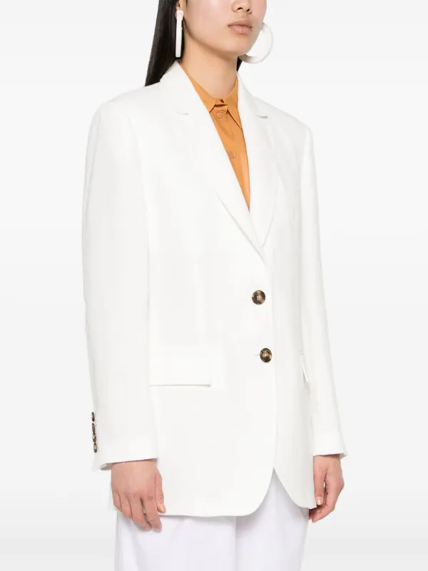 アウターその他 A FERRETTI Woman Blazer White 05090123 0002 Cotton Ponte Blazer | EILEEN FISHER