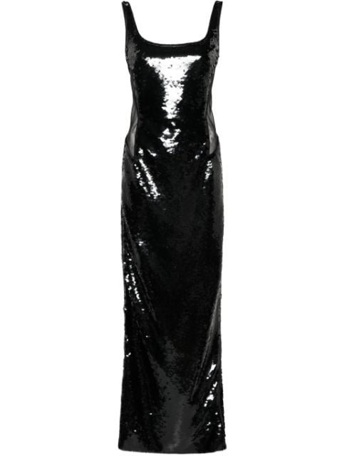 sequin-design maxi dress