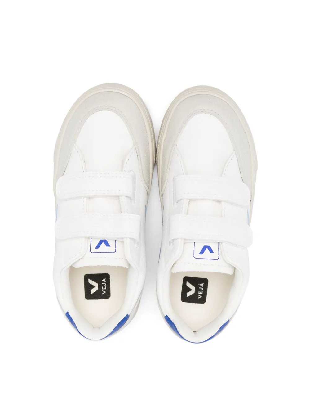 Shop Veja V-12 Leather Sneakers In White