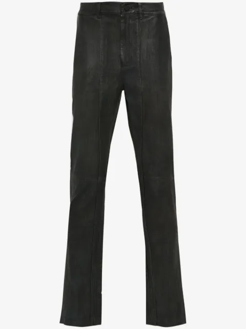 Frei-Mut Merci leather straight-leg trousers