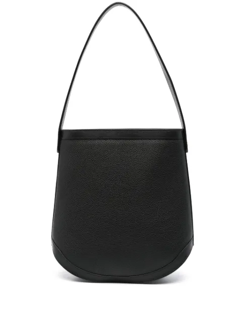 Savette  logo-debossed leather shoulder bag