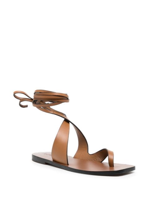 Margaux tie-fastening leather sandals