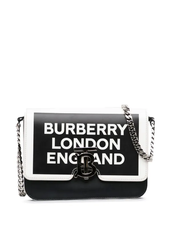 Burberry Pre Owned Bolsa Crossbody TB Con Logo Estampado Negro FARFETCH CL