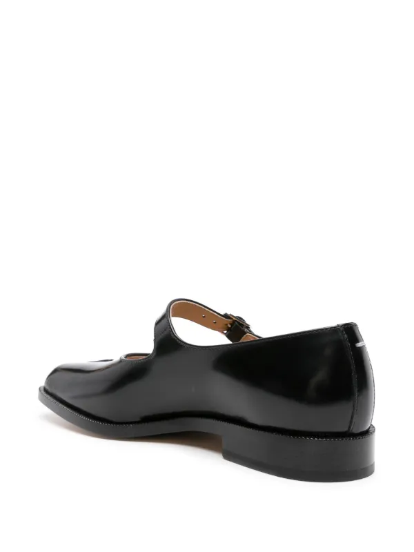 Maison Margiela◆TABI◆Mary Janes ブラッシュドレザーシューズ Maison Margiela Tabi Leather Mary-Janes | Black | FARFETCH