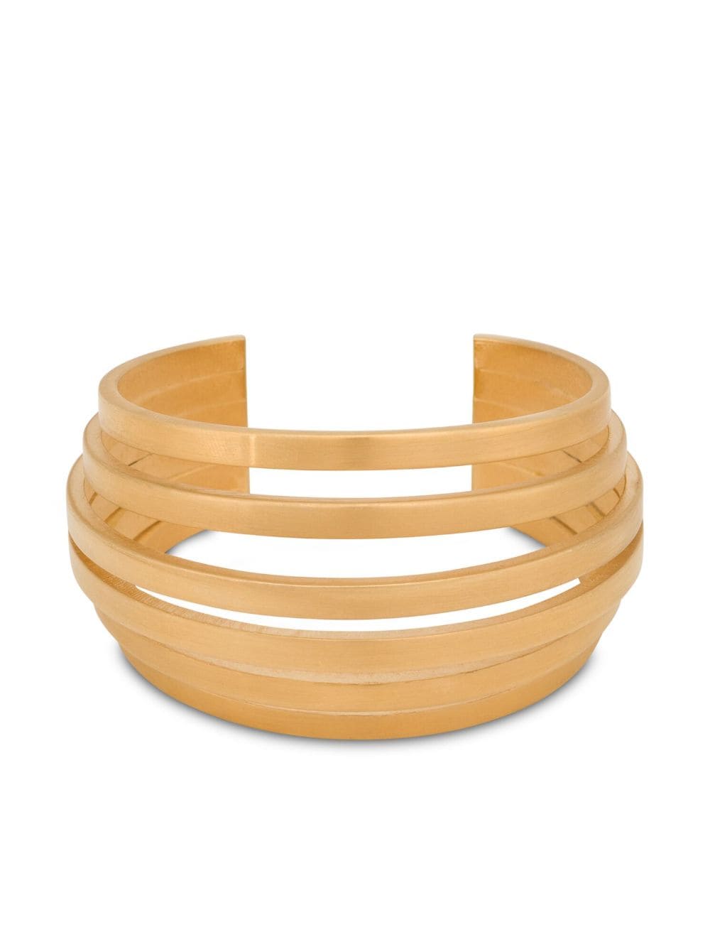 Alberta Ferretti Polished Cuff Bracelet In Gold