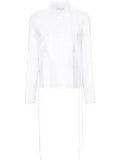 Alberta Ferretti pleat-detail shirt - White