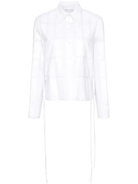 Alberta Ferretti camisa con detalle plisado