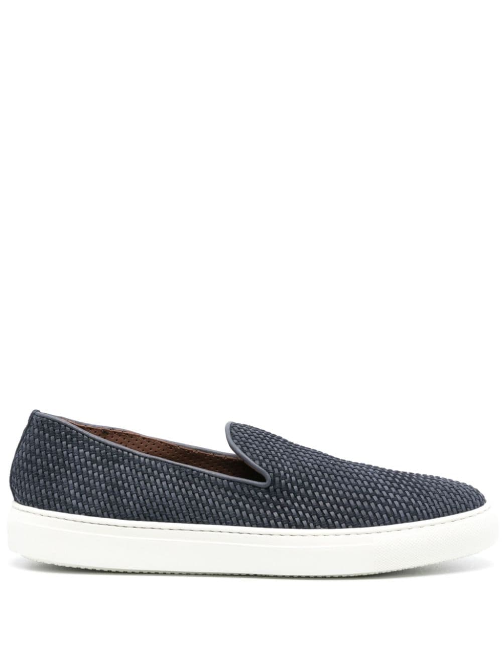 Fratelli Rossetti interwoven suede sneakers Blue