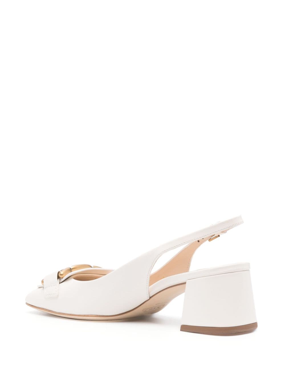 Shop Tod's 55mm Buckle-detail Pumps In White