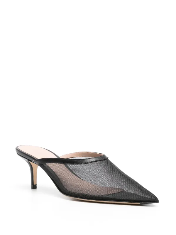 Scarosso Laura 60mm Mesh Mules Black FARFETCH AU