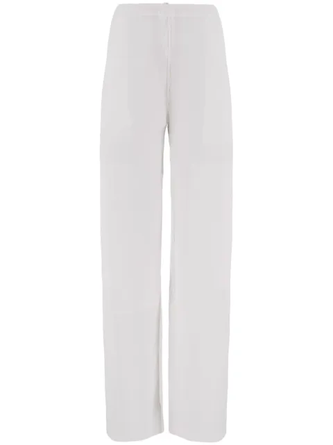 Ferragamo patch-detail linen-blend trousers