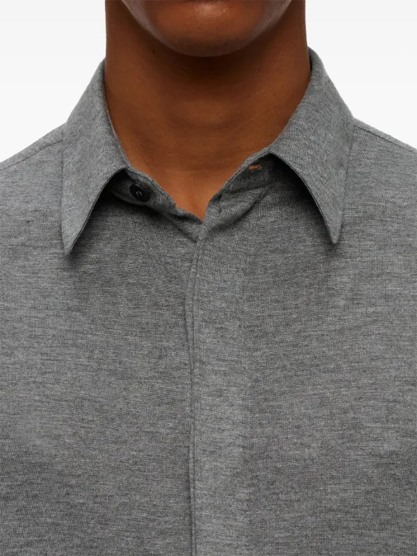 Ferragamo Jersey long-sleeve Shirt | Grey | FARFETCH