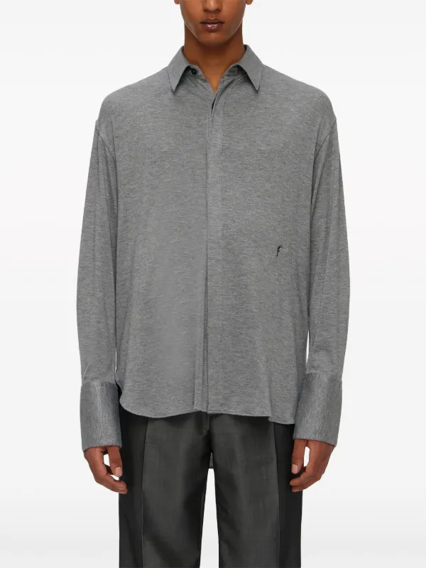 Ferragamo Jersey long-sleeve Shirt | Grey | FARFETCH