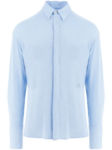 Ferragamo camisa con logo bordado