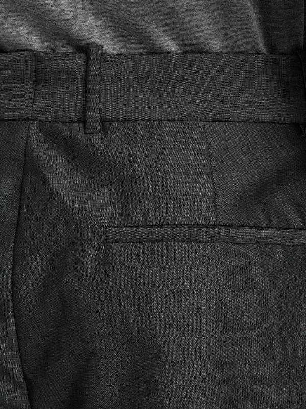 Ferragamo straight-leg silk-blend Trousers | Grey | FARFETCH