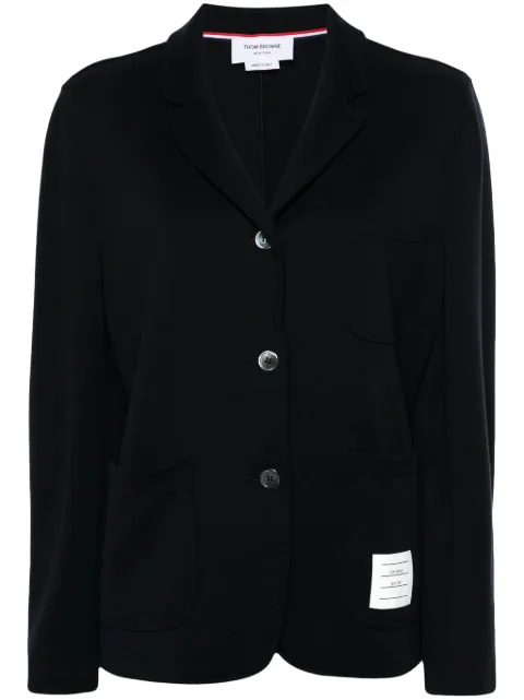 Thom Browne blazer con parche del logo