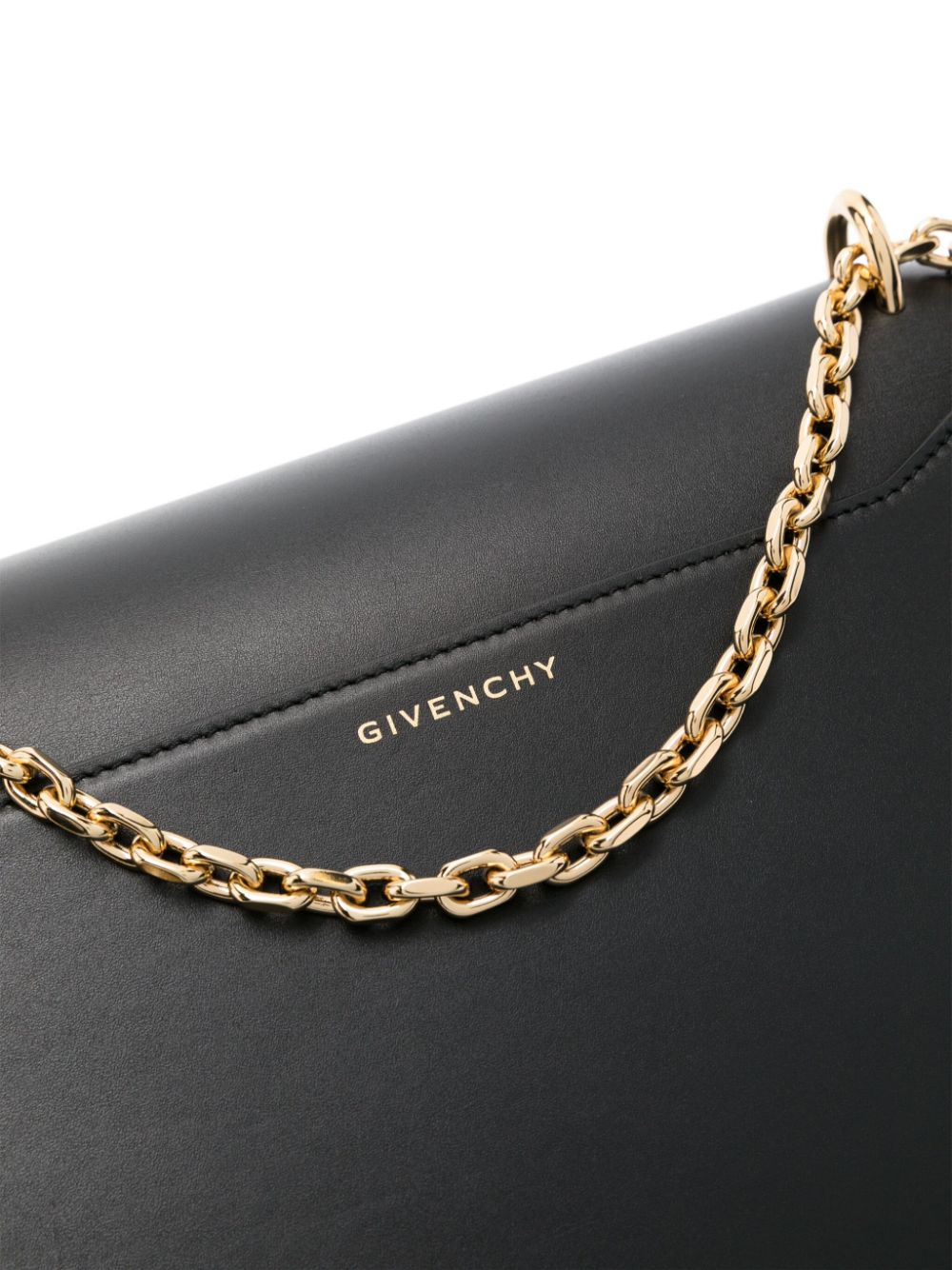 Shop Givenchy Medium 4g Leather Shoulder Bag In Schwarz