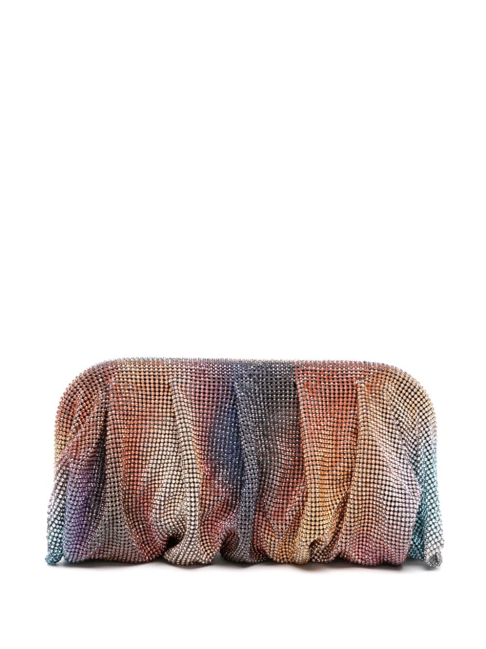 Benedetta Bruzziches Venus La Grande Rainbow Crystal Clutch Bag In Blue