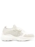 Stuart Weitzman logo-embroidered mesh sneakers - Neutrals