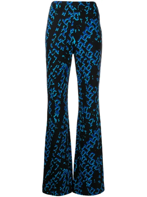 DVF Diane von Furstenberg Brooklyn graphic-print trousers