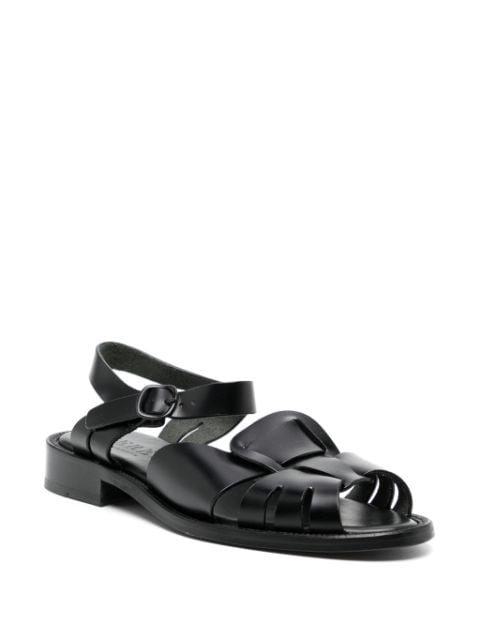 Ancora cut-out leather sandals