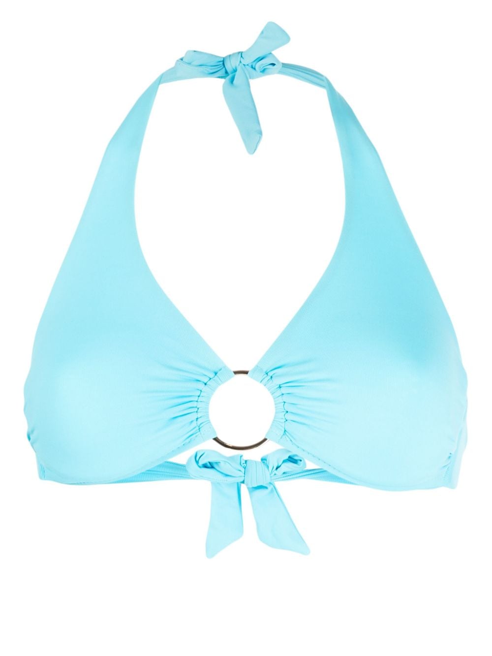 Melissa Odabash Brussels Underwire Halterneck Bikini Top In Blue