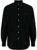 Polo Ralph Lauren logo-embroidered flannel shirt - Black