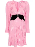 Rixo Bambi floral-jacquard minidress - Pink