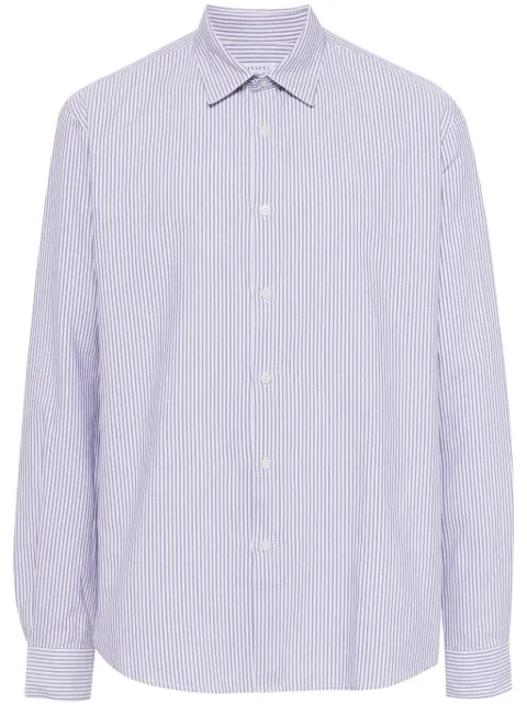 Sunspel camisa de popelina con motivo de rayas verticales