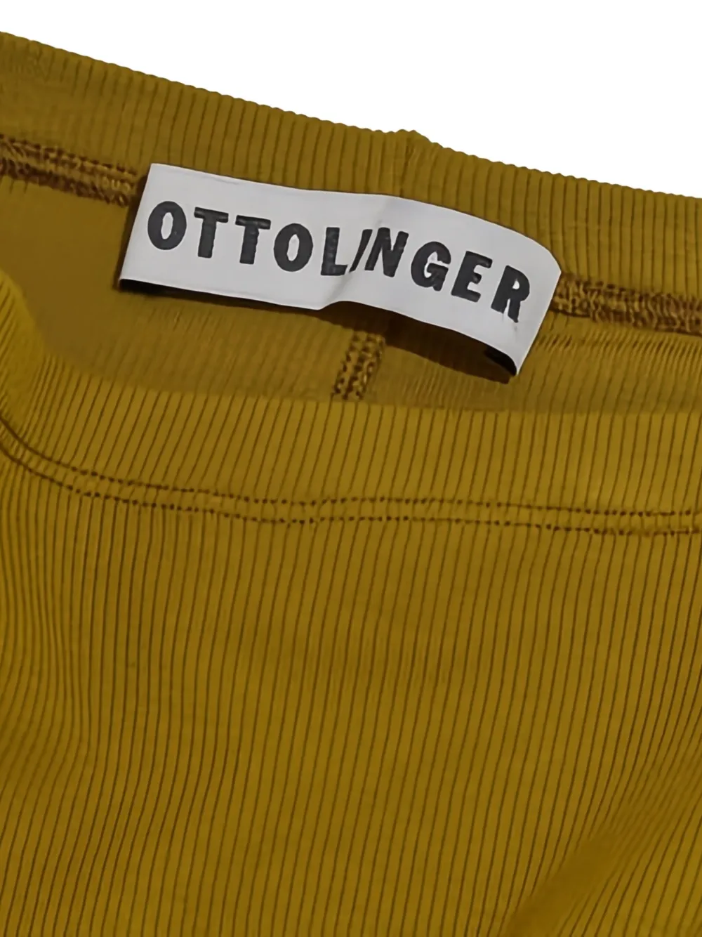Ottolinger Tie-detail Ribbed Shorts In Brown