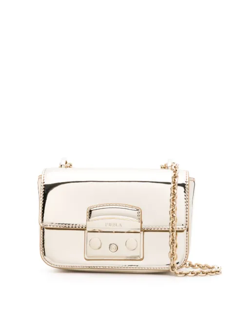 Furla Metropolis mirrored-finish mini bag