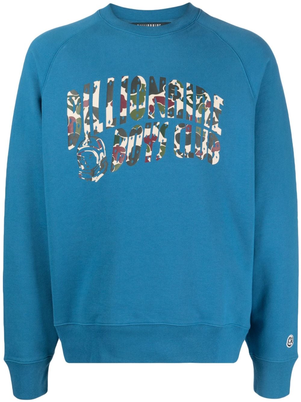 Billionaire Boys Club Duck Camo Arch-logo Sweatshirt In Blue