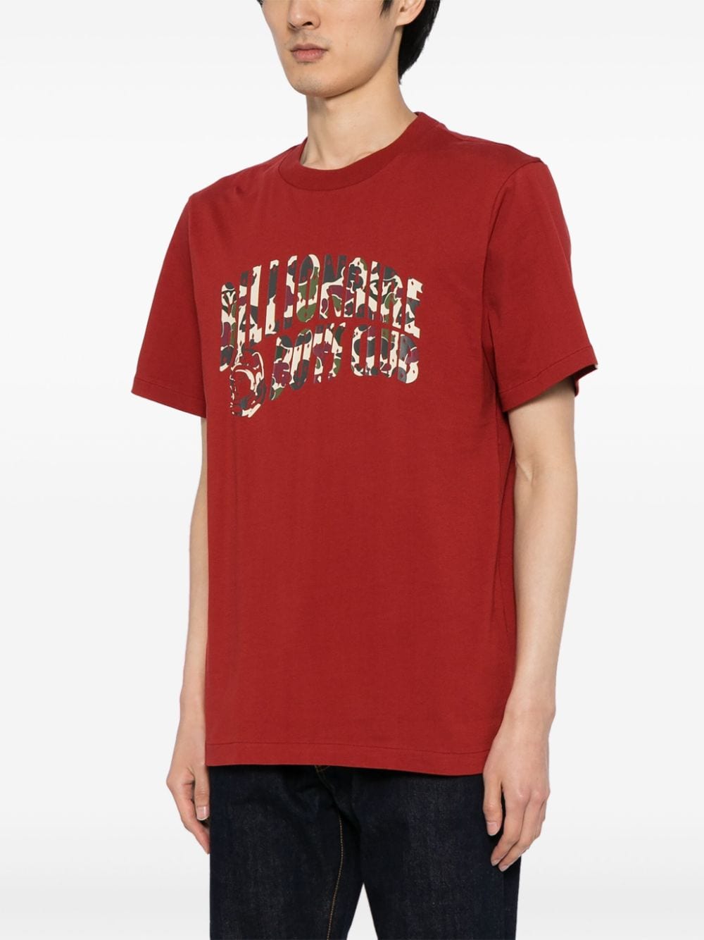 Shop Billionaire Boys Club Logo-print Camouflage T-shirt In 红色