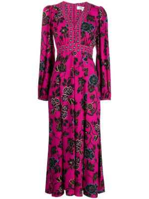 Dvf floral 2025 maxi dress