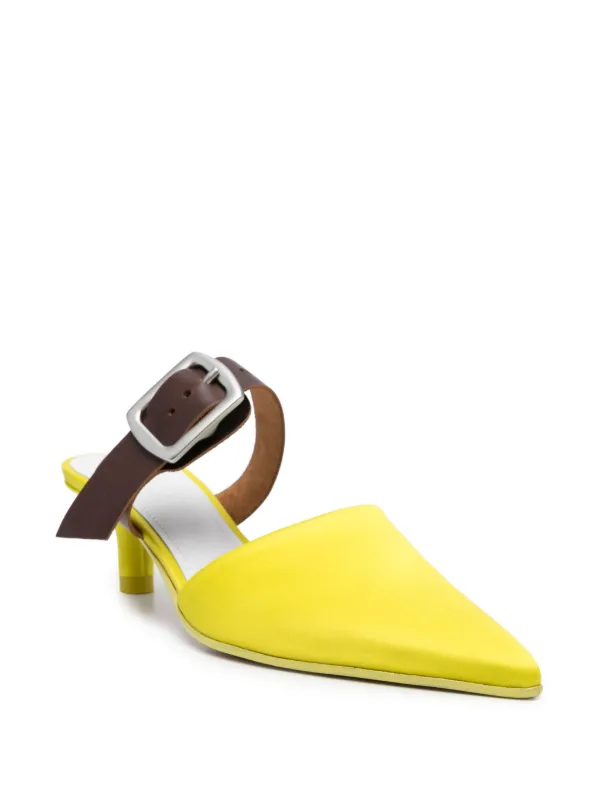 MM6 Maison Margiela Repurposed Belt 50mm Leather Mules